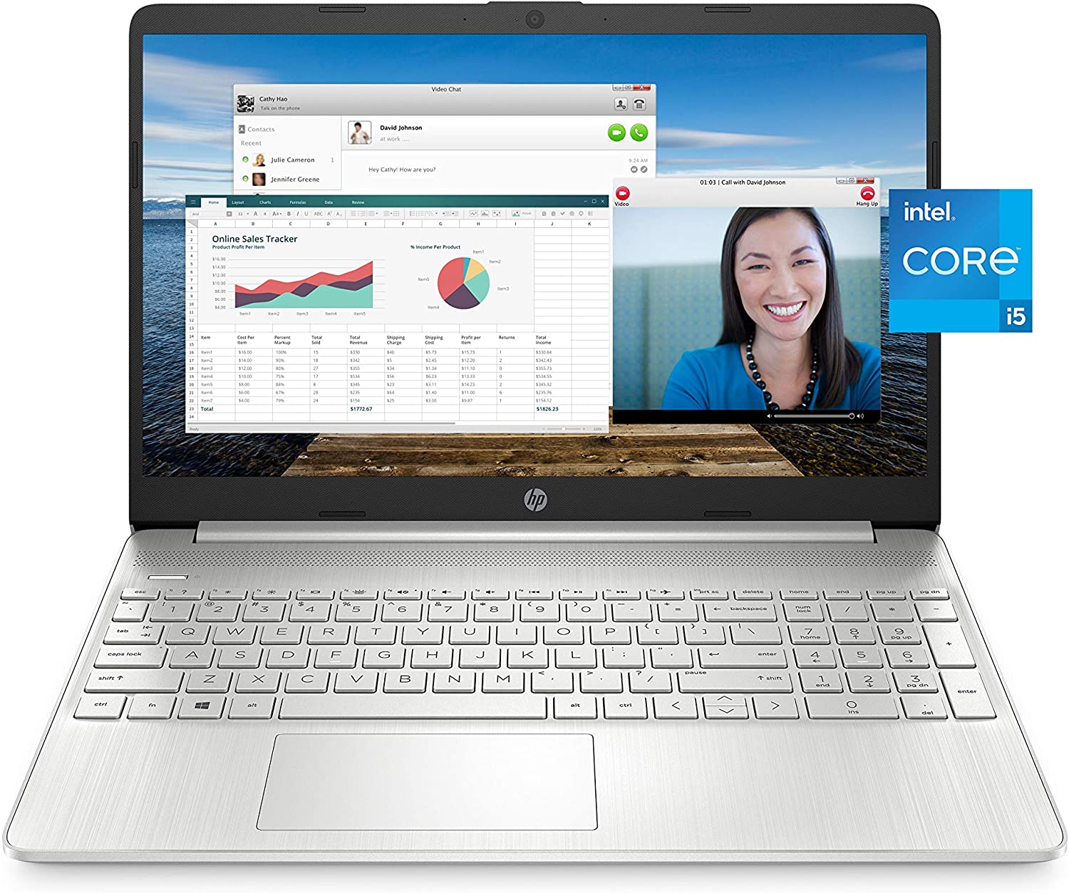 HP 15 Laptop, 11th Gen Intel Core i5-1135G7-Best With Portability